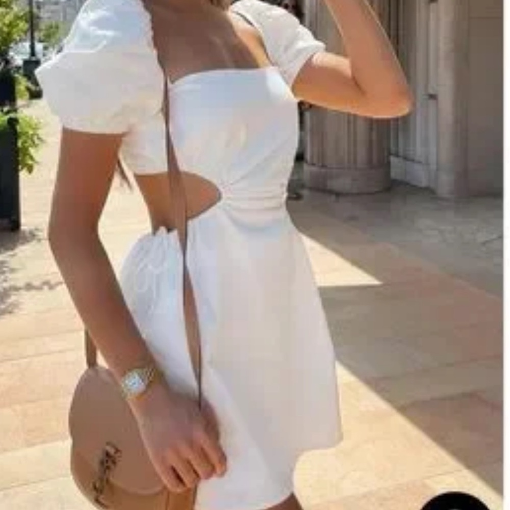 NEW White Fox Mini Dress